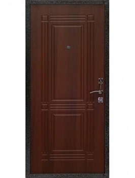 Дверь эконом: порошок цвет Медный антик + МДФ Итальянский орех ЭК-2047